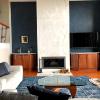 Color Consultation and Design 
Faux Navy Accent Walls