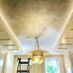 metallic glazed ceiling