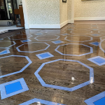 Stenciled Floor Design